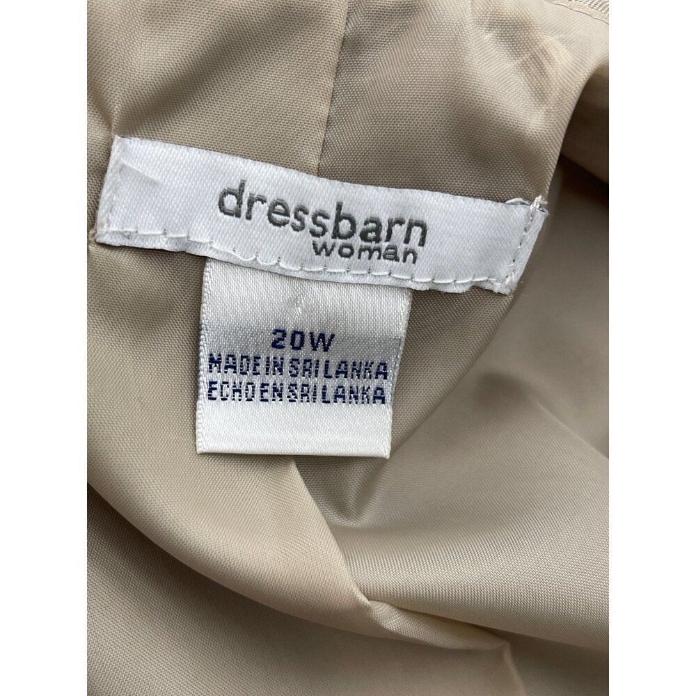 Dressbarn Women Sleeveless Pleated Button-Down Belted Midi Dress Size 20